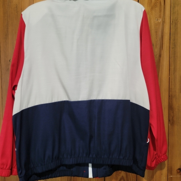 Alfred Dunner Red, White, and Blue Colorblock Jacket - Picture 2 of 10
